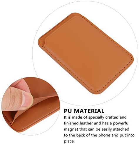 ValicLud iPhonei 2pcs Novčanik za torbicu za džepni kredit Praktični štap Kompatibilan PU smeđi telefon kožni magnetni s torbom Combil