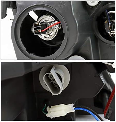 ZMAUTOPARTS LED sekvencijalni signalni projektor farovi prednja svjetla Crna kompatibilna sa 2010-2012 Ford Fusion