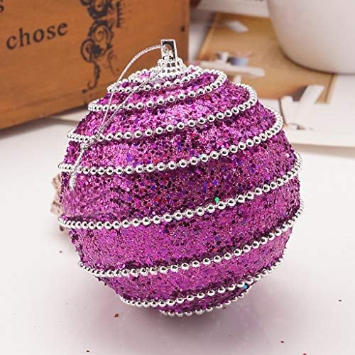 Garland Holder za stepenice Xmas Tree Ornament Glitter Ball Baubles Rhinestone Dekoracija 8cm Božićni ukras visi kristali ispod 10
