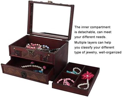 JYDQM europski stil naušnica multi-sloj ogrlica za zaštitu naušnica za pohranu kutija za nakit kutije nakit organizator nakita