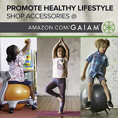 Gaiam Kids Yoga Mat MAT za vežbanje, joga za decu sa zabavnim otiscima - vrijeme za igru za bebe ,aktivno & amp; mirna mala deca i mala deca