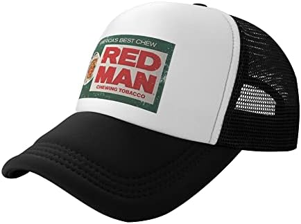 Crveni Čovjek Žvakajući Šešir Kamiondžija U Starinskom Stilu Redman Retro Klasična Snapback Kapa