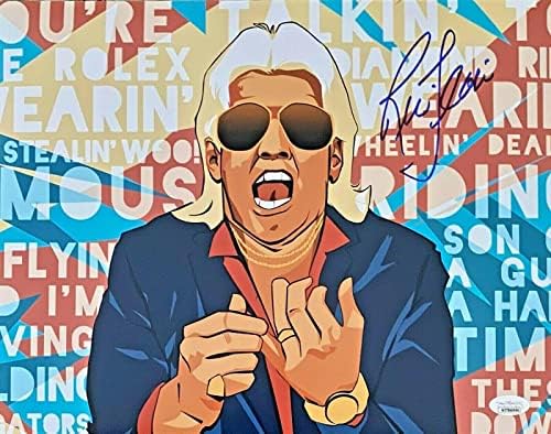 RIC Flair potpisan autogramirano 11x14 fotografija JSA autentična WWE WCW # 12 - AUTOGREMENO HRESTLIZOVE fotografije