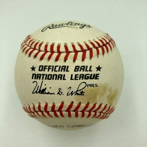 Jerome Walton potpisao je autogramiranu službenu bajzbol nacionalne lige - autogramirane bejzbol