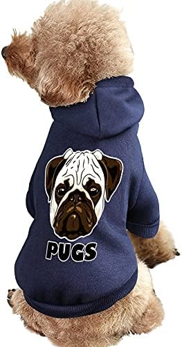 Funnystar Slatke puge ispisane kućne ljubimce s kapuljačnim psima kombinezon mačja pulover kućni ljubimac odjeća slatka