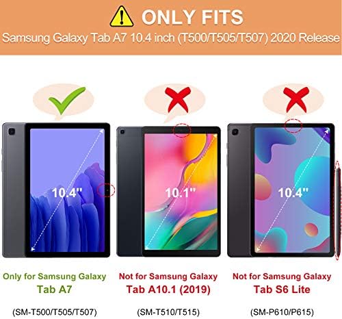Infilenda Galaxy Tab A7 10.4 2020 Slučaj sa automatskim kutom sa automatskim buđenjem / mirovanjem Samsung Galaxy Tab A7 10,4-inčni model SM-T500 / T505 / T507 2020 tablet, crna