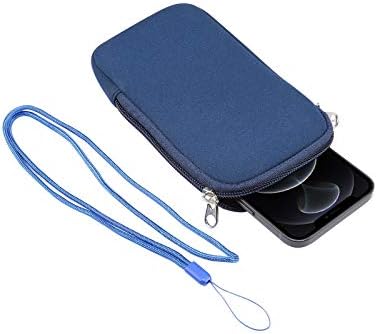 Junli kožna mobitel Holster Neoprene telefon za telefon, 5,4 inča univerzalna mobilna torbica sa patentnim zatvaračem kompatibilna