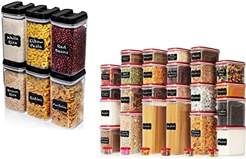 Shazo hermetički zatvoreni kontejner za skladištenje hrane i slika proizvoda najveći Set od 60 komada hermetički zatvorenih kontejnera za čuvanje hrane