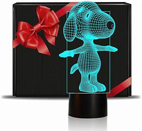 Killer's Instinct Outdoors 3d Lamp noćna lampa dodirni Stolne lampe 7 svjetla za promjenu boje sa akrilnim ravnim & amp; ABS baza & USB punjač