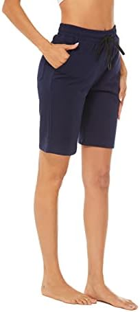 Avacostume ženski 10 pamučni dres Bermuda Dužina koljena Duljine kratke hlače sa džepovima