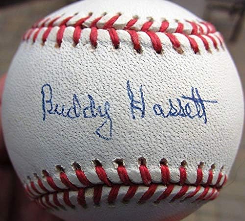 Buddy Hassett Yankees Single potpisan bejzbol loptu PSA / DNK autogramirani - autogramirani bejzbol
