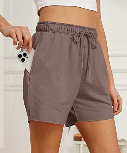 Autometet ženske zveške kratke hlače Casual High Shares Hotcsing Lounge Athletic Comfy kratke hlače sa džepovima ljeto 2023