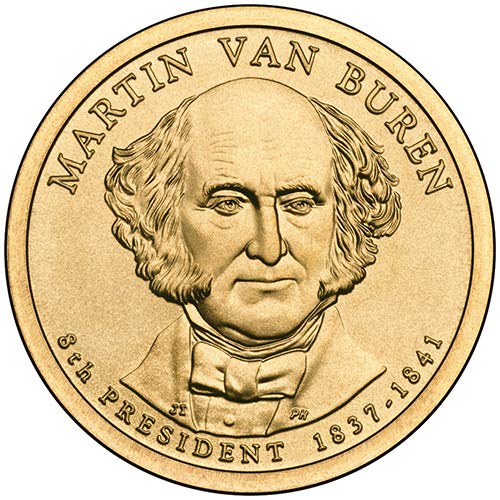 2008 D Pozicija B Saten Finish Martin Van Burens Predsjednički dolar izbora Necirkulirano američki metvica