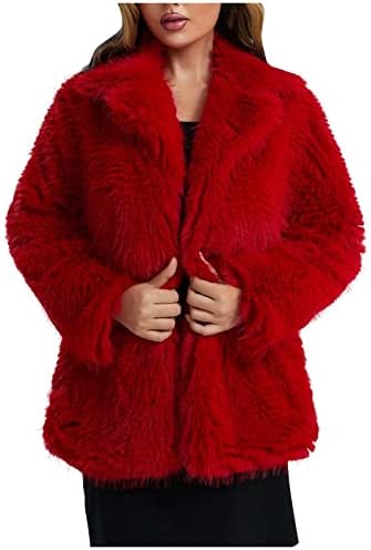 Cokuera ženska modna plišana jakna kardigan zima topla dugačak runo sa dugim rukavima Zip kaput estetsko jakna od pune boje Cardigan