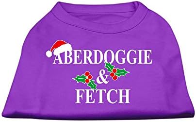 Mirage Pet proizvodi 20-inčni aberdoggie božićni ekran za ispis majica za kućne ljubimce, 3x-velika, ljubičasta