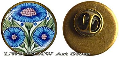 Blue Flowno Photo Pin, Blue Clower Brooch, Cvjetni broš, Plavi nakit za cvijet, Flower Photo Pin, Blue Broo, Proljetni cvijet, M230