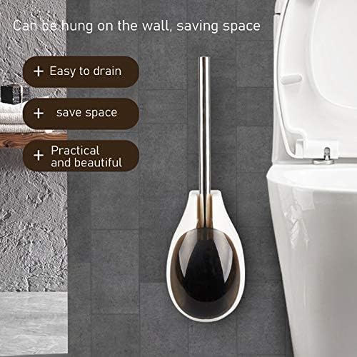 Toaletne četkice Kupaonica WC set za WC i držač, 360 ° PP sveobuhvatni zidni zid montirani zatvoreni nosač za čišćenje za čišćenje