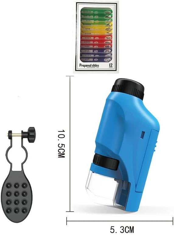 Oprema za mikroskop 60x-120x ručni mikroskop prijenosni Mini džepni HD mikroskop sa LED lampom biološki laboratorijski potrošni materijal