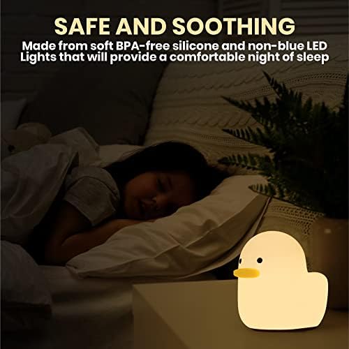 Noćno svjetlo za patku| slatka životinjska lampa i dodirno noćno svjetlo / svjetlo sa tajmerom / noćno svjetlo u krevetu