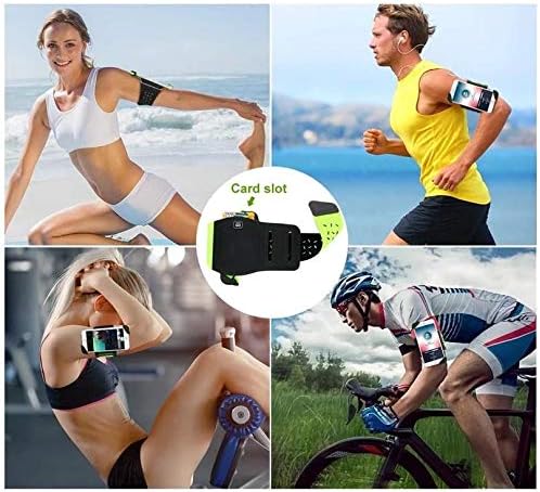 Holster za T-Mobile Revvl 5G - Flexsport Armband, podesiva traka za vježbanje i trčanje za T-Mobile Revvl 5g - Stark Green