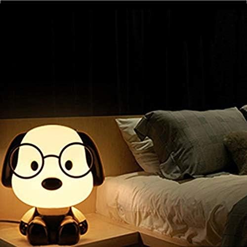 Uxzdx Creative slatka multifunkcionalna stolna lampa noćno svjetlo, USB lampa za punjenje crtani pas