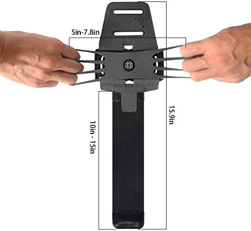 Holster za Doogee X96 - Activestretch Sport Armband, podesiva traka za vježbanje i pokretanje za Doogee X96 - Jet Black