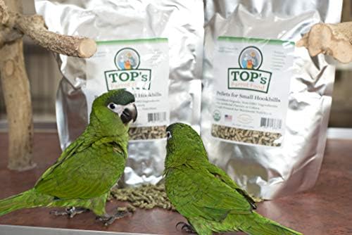 TOP-ove pelete za ptice za papagaje za male kuke-ne-GMO, kikiriki soja & amp; Bez kukuruza, USDA organski certifikat