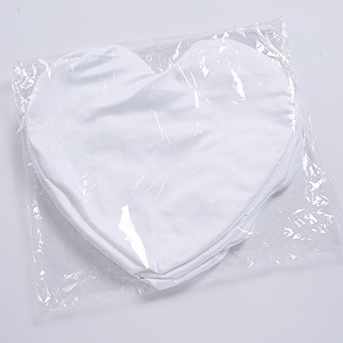 Običan bijeli srčani oblik sublimacija prazno bacanje jastuk jastuk Case modni jastuk pokrovite djevojčice dječji poklon 10pcs / upakovan
