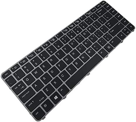 Tiugochr Laptop zamjena SAD raspored sa pozadinskim osvjetljenjem tastature za HP Elitebook Folio 1040 G3 818252-001 844423-001 818252-001