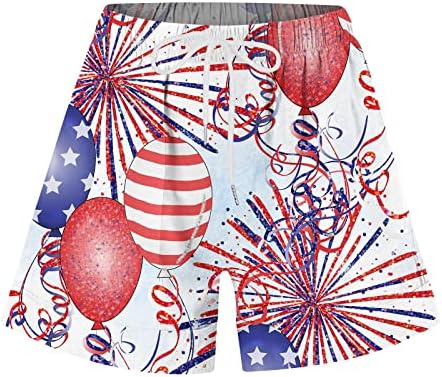 OPSXuo ljetne kratke hlače za žene američke zastave Dan Nezavisnosti Casual Hots 4. jula Patriotske kratke hlače sa džepovima