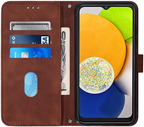 Meikonst futrola za Galaxy A03, Premium PU kožna torbica za novčanik Flip Folio futrola ugrađena u držač kartice za postolje magnetno