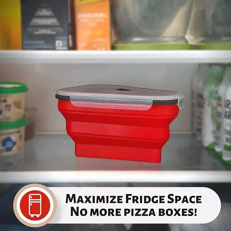 Posuda za odlaganje pizze proširiva se sa 5 posuda za serviranje u mikrotalasnoj pećnici - bez BPA, mikrovalna pećnica, & amp; može