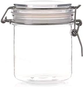 FixtureDisplays® žičana kopča pet Jar 500 ml Spice Jar pečat boja za skladištenje ulja brava za teglu za tegle 18615-500ML-SNL lista