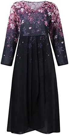 Džemper za žene za žene 2022 Modni V-izrez Haljina Večernja haljina šifon nepravilna haljina Klint koktel haljina