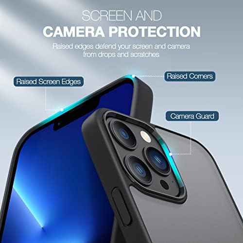 ORIbox futrola kompatibilna sa iPhoneom 12 Pro Max & amp; stakleni zaštitnik ekrana za iPhone 12 Pro Max, 3 pakovanja zaštita za oči