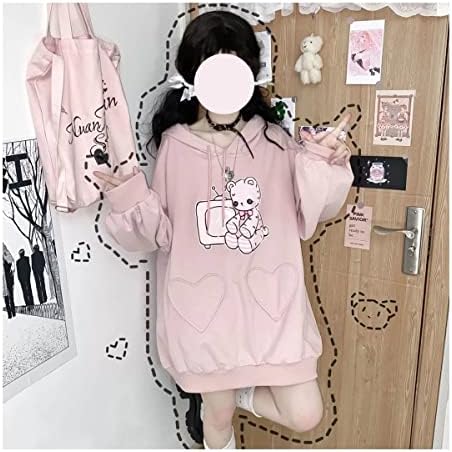 Anime Girl Hoodie Teen odjeća Goth Gamer Y2K Japanski školski vrhovi Crni JK Kawaii Estetic 12 14 16