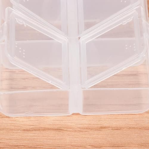 HomeSoGood 4 Paketa Clear Weekly Pill Case Storage Box Transparent Travel Pill Organizer Container