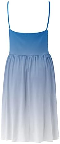 Haljine za žene 2023, ženska modna casual ljetna pruga otisnuta okrugla vrata bez rukava bez rukava