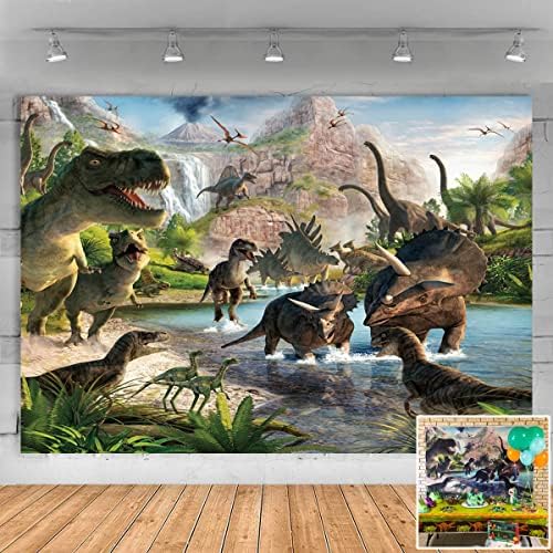 Huayi 7x5ft pozadina dinosaurusa za djecu Rođendanska dekoracija tema dinosaurusa foto pozadina za Party slike Banner GW818