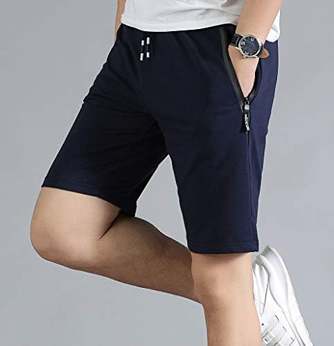 Ležerne kratke hlače od velikog dječaka Ljeto pamučno fit nacrtajući plaže elastične struke kratke hlače sa džepovima sa patentnim
