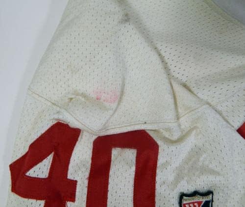 1995 San Francisco 49ers William Floyd 40 Igra Izdana bijeli dres 46 DP30232 - Neincign NFL igra rabljeni dresovi