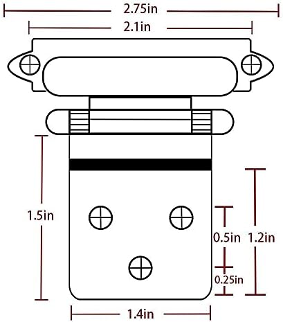 KDSW 50x Kuhinjski ormarići za zatvaranje Offset umetci nosač satenski nikl ormar šarke za poboljšanje kabineta hardera šarke ormarića