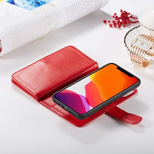 Urvoix za iPhone 11 Pro Max futrolu, 11 Pro Max kožnu futrolu za novčanik, poklopac držača preklopne kartice sa odvojivom magnetnom