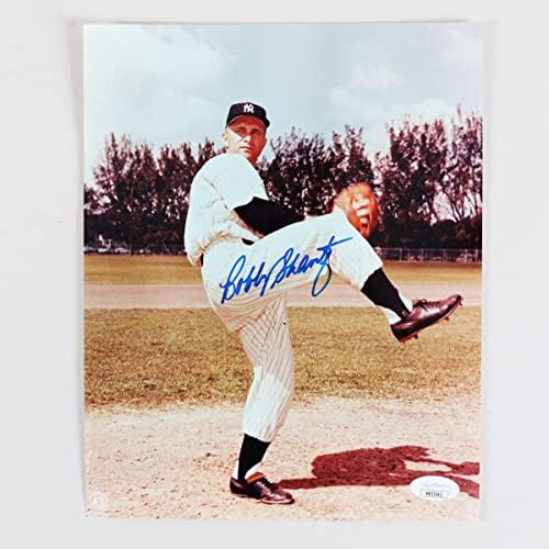 Bobby Shantz potpisao je fotografiju 8 × 10 Yankees - COA JSA - AUTOGREM MLB Photos