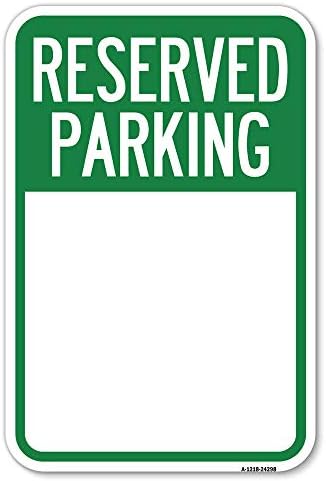 Prazan rezervirani parking | 12 x 18 teškim mjernim aluminijskim rustnim rustnim parkiralištima | Zaštitite svoje poslovanje i općinu