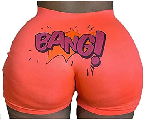 Ženske kratke veličine Joga plijen kratke hlače Seksi ispisane sportove vruće hlače Redovni plus atletičke kratke hlače