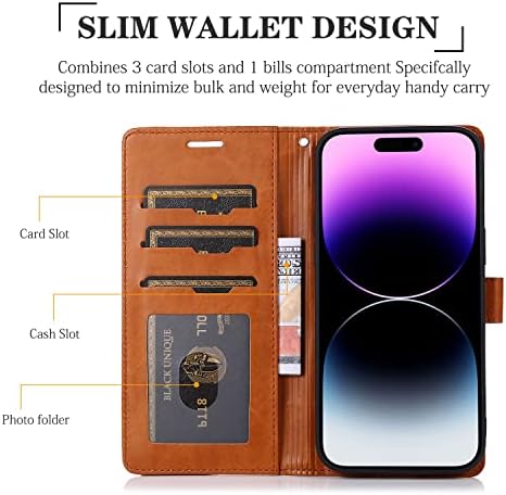 Telefon flip case, slot za kartice, cash džep kompatibilan sa Xiaomi Redmi Note 9 Pro / Redmi Note 9s slučaj, PU kožna torbica za
