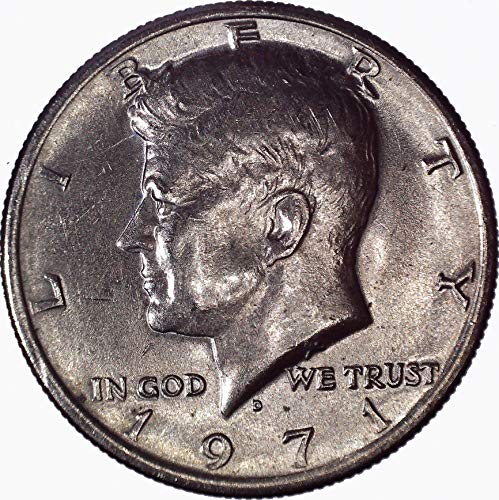 1971 D Kennedy pola dolara 50c sjajan necrnuo