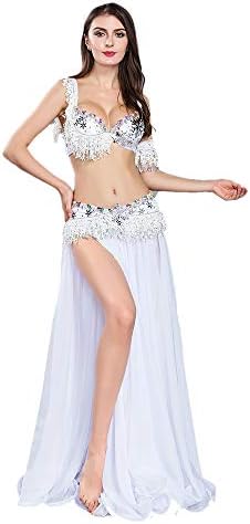 Royal Smeela Trpučka plesačica kostimi za žene trbušni ples grudnjak i kaiš šifon trbuh plesački suknji Bellydance outfit karneval