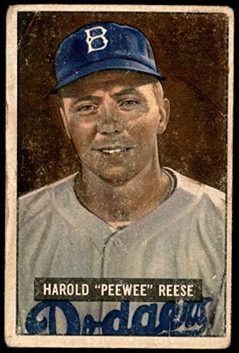 1951 Bowman # 80 Pee Wee Reese Loše Dodgers